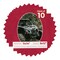 Red Suede Mat Board for 11x14 Frames - Oval Opening for 9x12 Photos